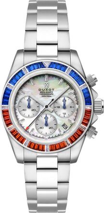 Duxot Accelero Rainbow Chronograph Quartz White Dial Mens Watch DX-2064-11