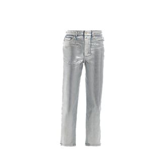 Just Cavalli Cropped Jeans, female, Gray, Size: W26 Straight Jeans