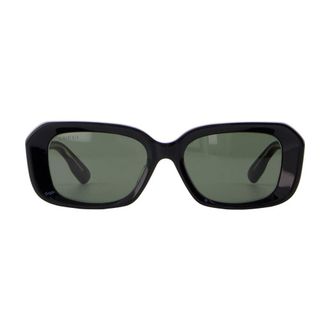Gucci Womens Gg1531sk-001 Acetate Logo-Plaque Sunglasses Black