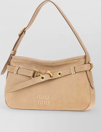 Miu Miu aventure leather clutch bag