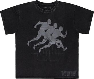 Who Decides War by Ev Bravado graphic short-sleeve T-shirt - Zwart