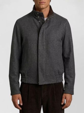 Lardini virgin wool regular-fit bomber jacket