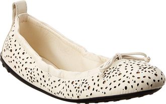 Tod's Tods Gommino Studded Leather Ballerina Flat