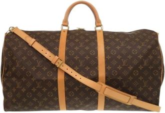Louis Vuitton Pre-owned Vintage Boston Tas - Heren - Vintage Weekendtas - Bruin - ONE Size - Leer - Vintage