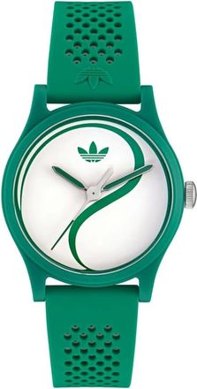 adidas Game Two Horloge - Heren - Sport - Groen - Maat: ONE Size Leer