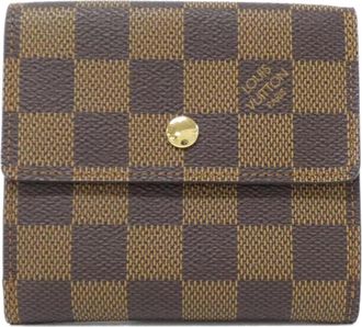 Louis Vuitton Ebene Coated Canvas Wallet (Tri-Fold) (Pre-Owned)