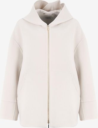 Max Mara Kapuzenmantel aus Schurwolle Romina