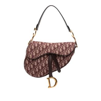 Dior Pre-owned Dior Oblique Canvas Saddle Bag Ladies 01-RU-1118
