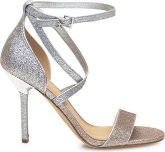 Michael Kors Glitter Hakband Sandalen - Dames - Sandalen met hakken - Grijs - 42 1/2 EU - Schoenen
