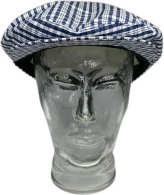 Dior Pre-owned Vintage Katoenen Hoed - Dames - Vintage Accessoires - Blauw - ONE Size - Katoen - Vintage