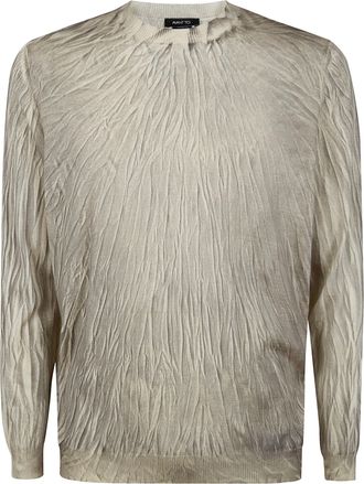 Avant Toi Flaubert Crumpled Effect Cashmere And Silk Comfort Pullove