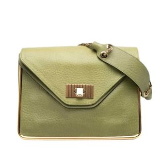 Chlo&eacute; Pre-owned Sally - Dames - Pre-owned - Groen - Maat: ONE Size Leer