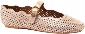 Kurt Geiger Wavy Mayfair Ballerina - Dames - Ballerinas - Roze - 37 EU - Leer - Schoenen
