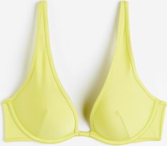 H&M Push-up-Bikinitop - Gelb