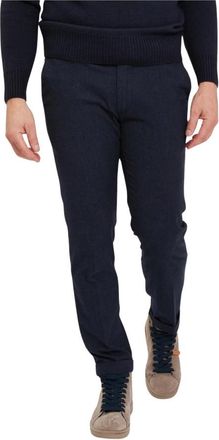 Re-hash Stijlvolle Mucha Broek - Heren - Slim Fit Broeken - Blauw - W32 - Broeken