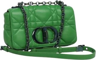 Dior Pre-owned Vintage Mini Schoudertas - Dames - Vintage Mini Tas - Groen - ONE Size - Leer - Vintage