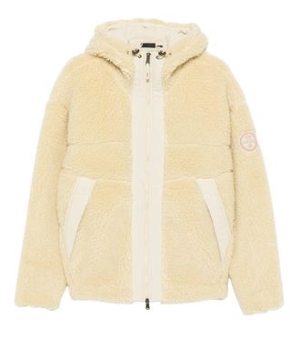 Napapijri Beige Textured Hood Jacket