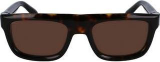 Ferragamo Prisma 56mm Square Sunglasses in Dark Tortoise at Nordstrom Rack
