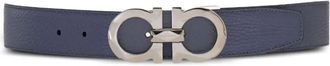Ferragamo Cintura reversibile con fibbia Gancini - Blu