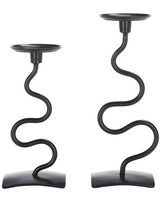 Safavieh Set Of 2 Nisi Dual Use Candlesticks