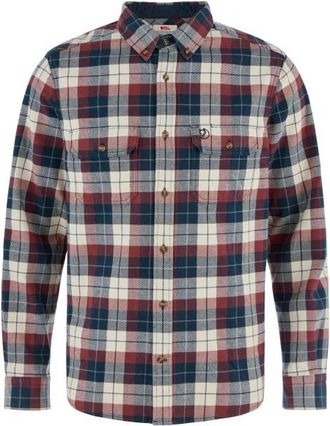 Fj&auml;llr&auml;ven Singi Heavy Flannel Shirt Hemd f&uuml;r Herren | grau