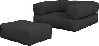 Karup Design Cube Schlafsessel, 90 x 190 cm, dunkelgrau (734)