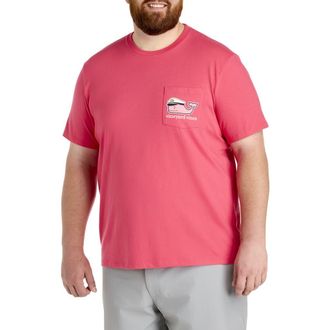 Vineyard Vines Big & Tall Lobster Bake Whale Graphic Tee in Sailors Red at Nordstrom, Size 2X Big