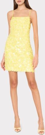 Milly Colette Sequin Minidress in Yellow at Nordstrom, Size 12