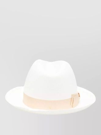 Borsalino monica straw hat grosgrain ribbon crown