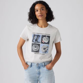 Levi's The Perfect Tee - Womens - L - Grey