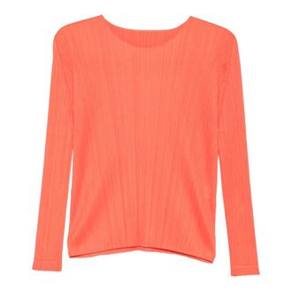 Issey Miyake Dames, Tops, Rood, Maat: L Poliester