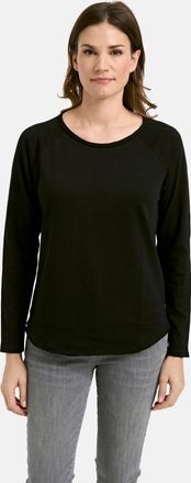 Smith & Soul Langarmshirt SMITH & SOUL, Damen, Gr. XXL, schwarz, Jersey, Obermaterial: 100% Baumwolle, unifarben, h&uuml;ftlang, tiefer Rundhals, Raglan&auml;rmel, Shirts La