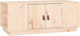 vidaXL Mesa de centro de madera maciza de pino 100x50x41 cm Vidaxl