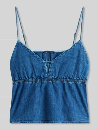 Tommy Jeans Denim Blusentop aus reiner Baumwolle in Blau, Gr&ouml;&szlig;e XL
