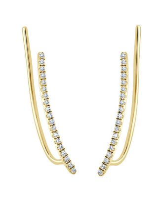 Sabrina Designs 14K 0.12 Ct. Tw. Diamond Climber Earrings