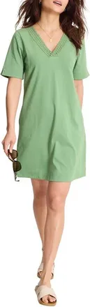 Tommy Bahama Island Scape Braided Trim Dress in Natural Mint at Nordstrom, Size X-Small