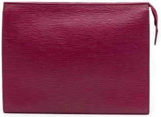 Louis Vuitton Pre-owned Toiletry Pouch 26 - Dames - Vintage Clutch - Roze - ONE Size - Leer - Vintage