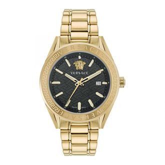 Versace V-code Heren Horloge Goudkleurig VE6A00623