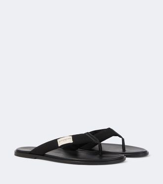 Givenchy Logo grosgrain thong sandals