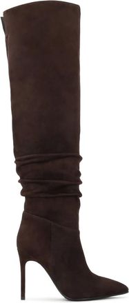 Kazar Schoenen, Dames, Bruin, 41 EU, Leer, Luxe Over-Knee Laarzen