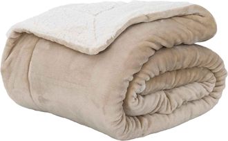 vidaXL Manta Beige 150 X 200 Cm 1.64 Kg Lana Vidaxl
