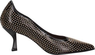 Marc Ellis Puntige Stiletto Pumps - Dames - Pumps - Zwart - 38 EU - Leer - Schoenen