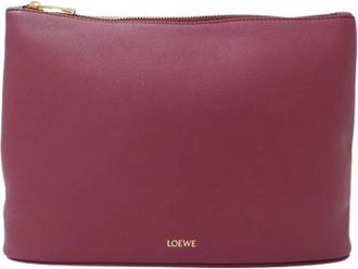 Loewe Pre-owned Clutch Bag - Dames - Vintage Clutch - Rood - ONE Size - Leer - Vintage