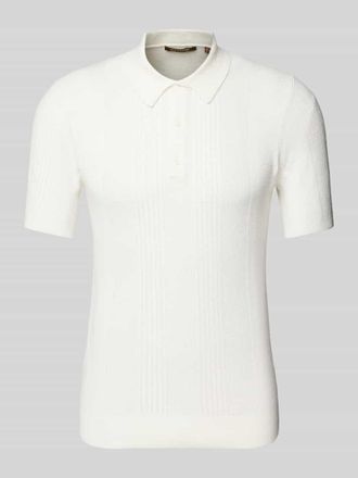 Superdry Poloshirt mit kurzer Knopfleiste in Offwhite, Gr&ouml;&szlig;e XXXL