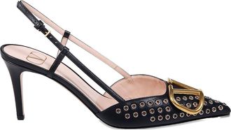 Valentino Garavani Vlogo Signature Leather Pumps
