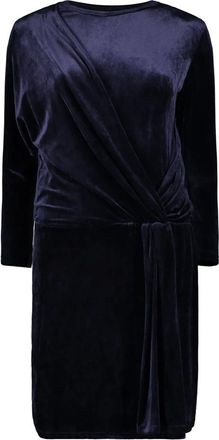 Alberta Ferretti Fluwelen Minijurk - Dames - Feestkleedjes - Blauw - S - Kleedjes