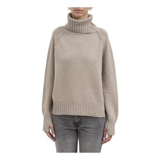 Isabel Benenato Maglia Collo Alto Misto Cashmere - - Knitwear - Donna - Grigio - S