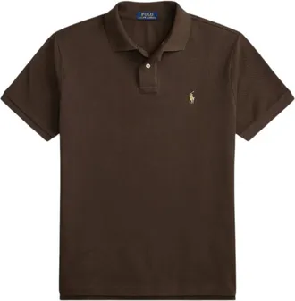 Ralph Lauren Hombre, Camisetas, Marr&oacute;n, Talla: L