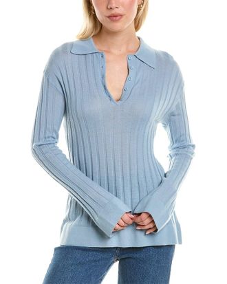 Sablyn Cashmere Polo Sweater