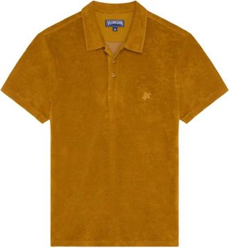 Vilebrequin Terry Polo Shirt Solid - Heren - Polos - Bruin - 3XL - Katoen - Tops